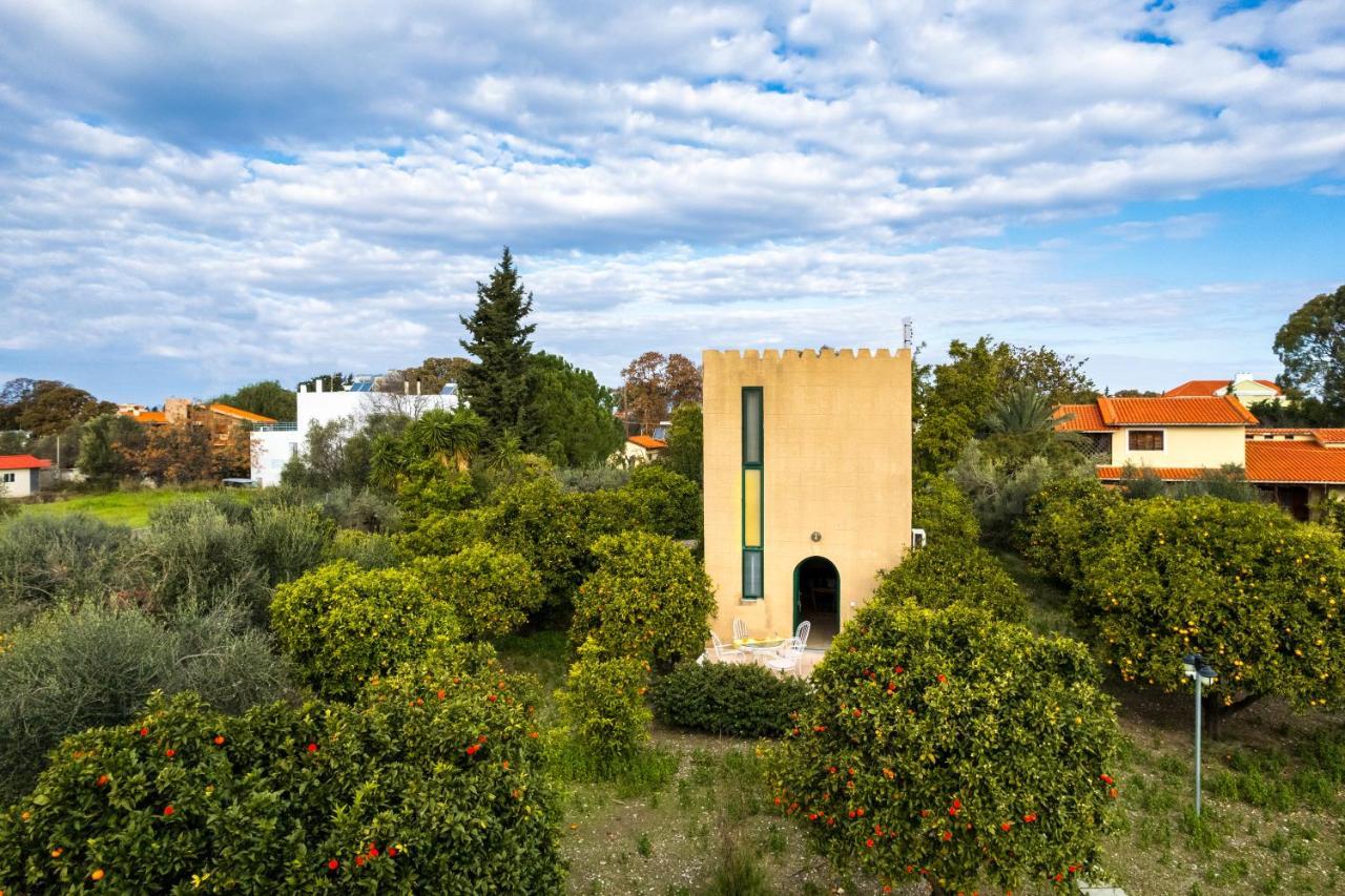 The Tower With The Orange Tree Garden Villa Ialysos  Exterior photo